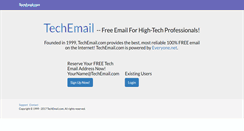 Desktop Screenshot of mail.techemail.com