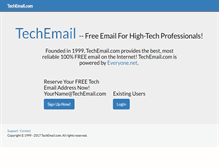 Tablet Screenshot of mail.techemail.com
